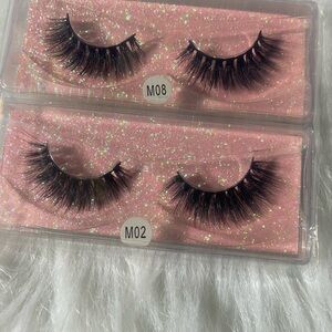 TWO SET OF 3D FAUX  MINK EYELASHES.new